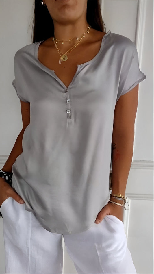 Aurora™ - Elegant V-Neck Top